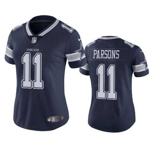 Womens Dallas Cowboys #11 Micah Parsons Blue 2021 Draft Jersey